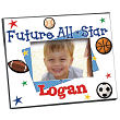 414070 - New Baby "Future All-Star"  Personalized  Printed Frame